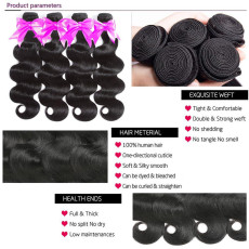 13A Body Wave 4 Bundles Total 200g Weave Bundles Human Hair