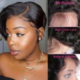 2 Wig Combo Special- Pixie Cut Straight(13x4) &Pixie Curly (13x1)