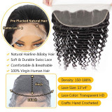 13A Deep Wave-13x4 Full Frontal Lace Closure