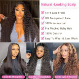 13A Kinky Curl-13x4 Full Frontal Lace Closure