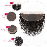 13A Kinky Curl-13x4 Full Frontal Lace Closure