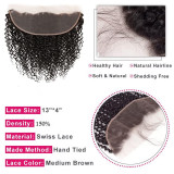 13A Kinky Curl-13x4 Full Frontal Lace Closure