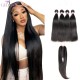 13A Straight 4 Bundles Total 200g with Midway Closure(2x6)