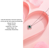Möbius Necklace with Red Rose and Gift Box