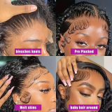 13AGlueless Brazilian Bob Curly Weave Frontal Wig14 -13x4 Full Frontal