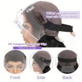10inch Wear And Go Full Frontal Bob Wig-Straight 13x4 Lace Frontal Wig