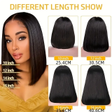 12Inch Brazilian/Peruvian Hair Straight Bob Wig Glueless Frontal Lace Wig