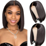 10inch Wear And Go Full Frontal Bob Wig-Straight 13x4 Lace Frontal Wig