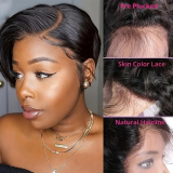Glueless Pixie Cut Wig-13x4 Full Frontal Brazilian Hair Wigs