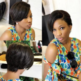 Glueless Pixie Cut Wig-13x4 Full Frontal Brazilian Hair Wigs
