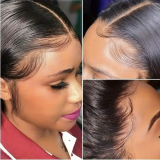 12Inch Brazilian/Peruvian Hair Straight Bob Wig Glueless Frontal Lace Wig