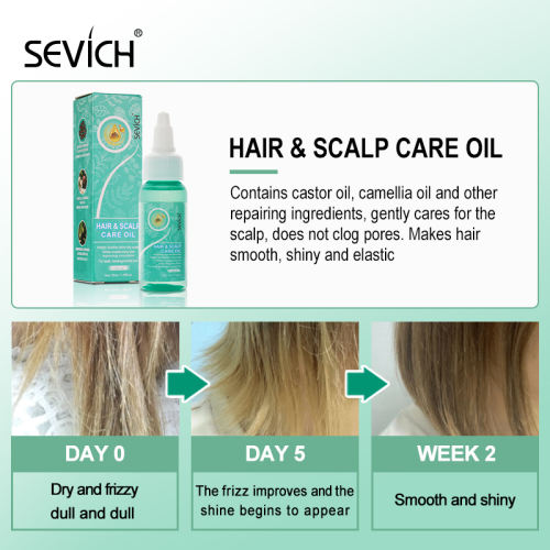 Sevich Hair & Scalp Care Oil Moisturizing dry scalp 30ml Castor oil Repair damage shiny restore smoothing hair treatment oil