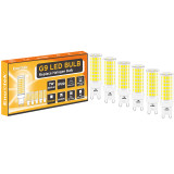 Dimmable G9 Bi-pin LED Bulbs 7W 650Lm 120V ETL Listed Replace 60W GU9 T4 Halogen Light Bulb Cool White 6000K 0~100% Brightness Adjustable 360° Beam Angle 6 Pack