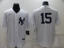 MLB New York Yankees #15 Thurman Munson White Jersey