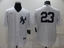 MLB New York Yankees #23 Don Mattingly White Jersey