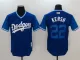 MLB Los Angeles Dodgers #22 Kershaw Blue Game Jersey