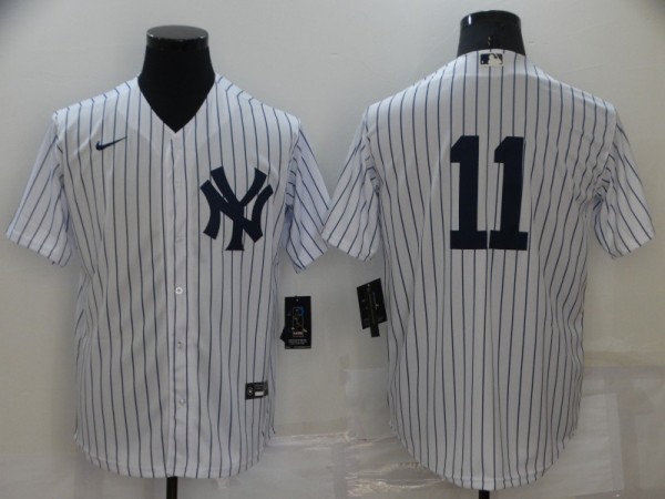 MLB New York Yankees #11 Brett Gardner White Jersey