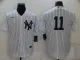 MLB New York Yankees #11 Brett Gardner White Jersey