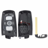 For BMW 5 series 3 button 3 remote key blank with Key Blade（black）
