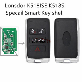For landrover  5 button remote key blank with key blade