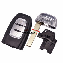 For Audi A4L and Q5 3 button Remote key Blank with emergency Key blade with logo For Audi A4L and Q5 3 button Remote key Blank with emergency Key blade with logo