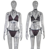 2022 Sexy Print Split Bikini Swimsuit