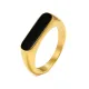 Wholesale Stainless Steel Long Bar Enamel Signet Ring