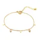 Wholesale Stainless Steel Women Water Drop Charm Bracelet