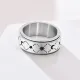 Wholesale Stainless Steel Sun Moon and Star Alternating Ring