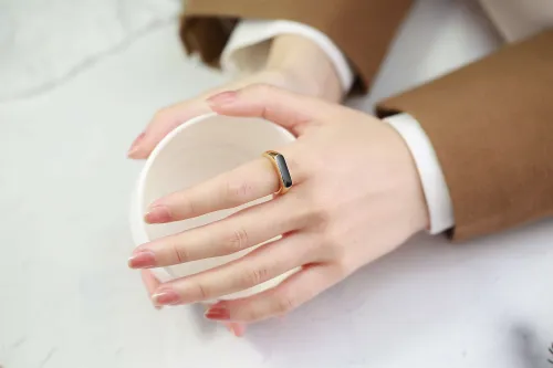 Wholesale Stainless Steel Long Bar Enamel Signet Ring