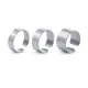 Wholesale Stainless Steel Simple Adjustable Band Ring