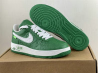 Authentic LV x Nike Air Force 1 Low Green/White