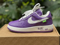Authentic LV x Nike Air Force 1 Low Purple/White