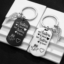 A Sister is God's Way of Making Sure We Never Walk Alone Keychain Gift from Sister