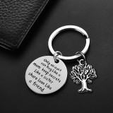 Keychain for Aunt Gift Only An Aunt Can Hug Like A Mom Keep Life Tree Pendant