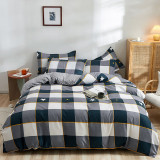 Bedding Plaids Pattern Printed Plaids Cover Set For Home