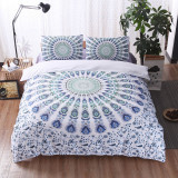 Bedding Bohemia National Style Printed Pattern Quilt Cover With Pillowcases