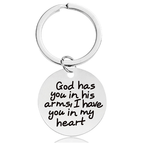 I Love You Heart Stainless Keychain For Anniversary Valentine's Day