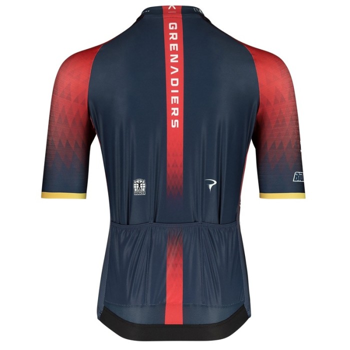 INEOS GRENADIERS SHORT SLEEVE JERSEY And Bib Shorts  OLYMPIC CHAMPION ICON 2022 DARK BLUE - RED