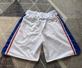 76ers White Four Bags NBA Pants