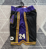 Lakers Black Four Bags NBA Pants