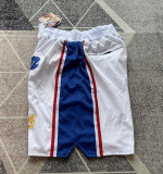 76ers White Four Bags NBA Pants