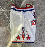 ALL STAR White Retro Four Bags NBA Pants