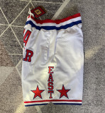 ALL STAR White Retro Four Bags NBA Pants