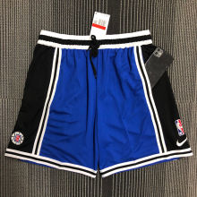 2022 Clippers Blue Training Shorts NBA Pants