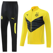 2022 BVB  Yellow And Black Jacket Tracksuit