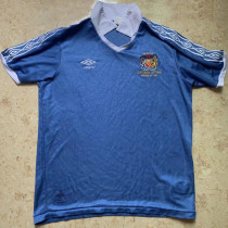 1981 Man City Centenary Cup Final Blue Retro Jersey