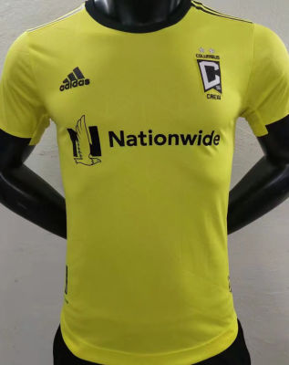 PLAYER ISSUE 2010 Adidas Columbus Crew Away Soccer Jersey Black Yellow  Large