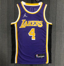 2022 Lakers RONDO #4 Purple 75 Years NBA Jerseys 75周年