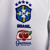 2022 Brazil White POLO Soccer Jersey有钮